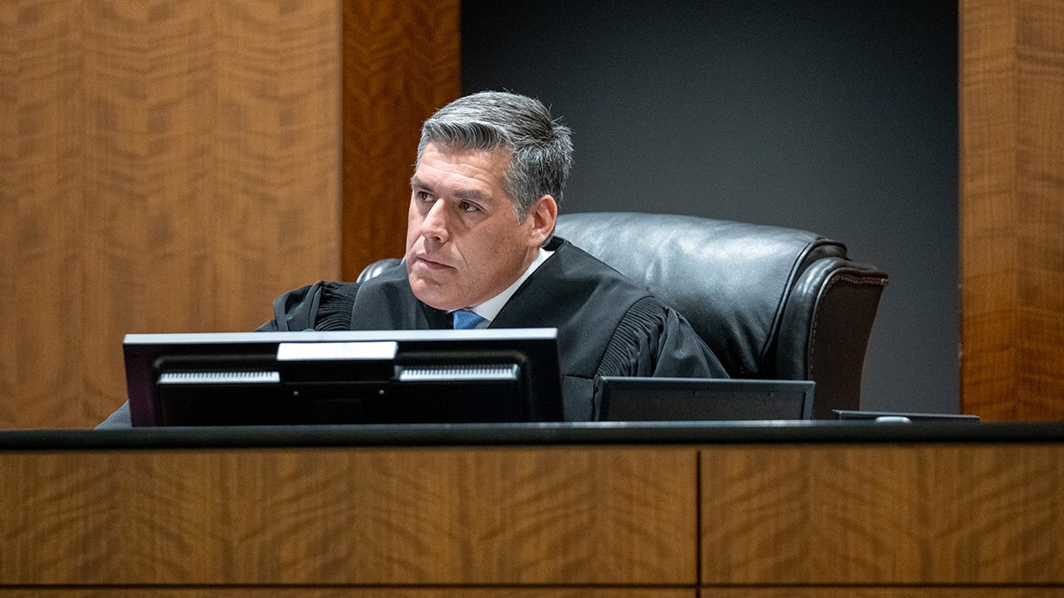 Judge Tony Graf on the bench in a court hearing for accused of Charlie Kirk killer Tyler Robinson