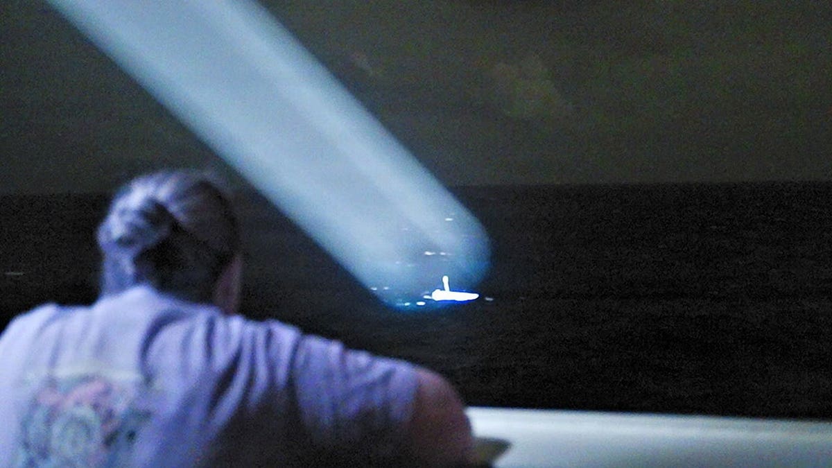 U.S. Coast Guard cutter unit locates tiny skiff astatine nighttime during hunt and rescue ngo adjacent Chuuk State.