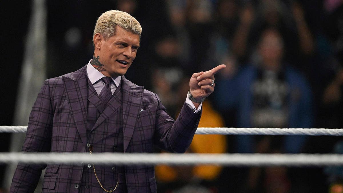 Cody Rhodes standing in the wrestling ring at SAP Center