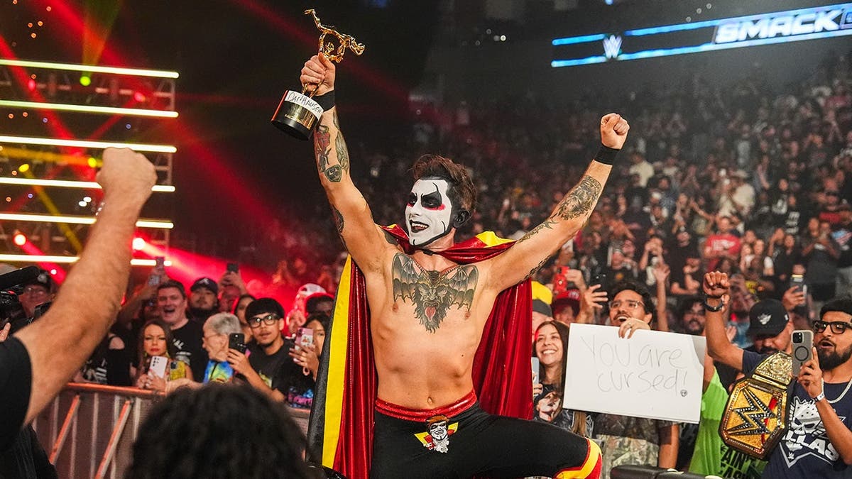 Danhausen making his entranceway  during SmackDown astatine  Dickies Arena successful  Fort Worth, Texas