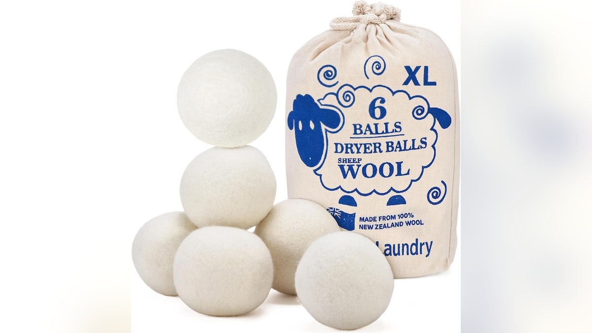 Soften clothes and reduce static waste with reusable wool dryer balls.