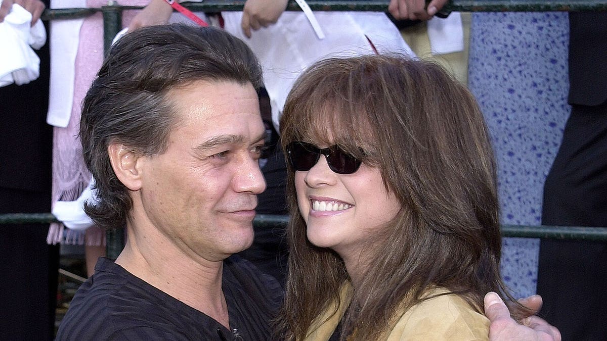 Valerie Bertinelli and then-husband Eddie Van Halen in 2001.