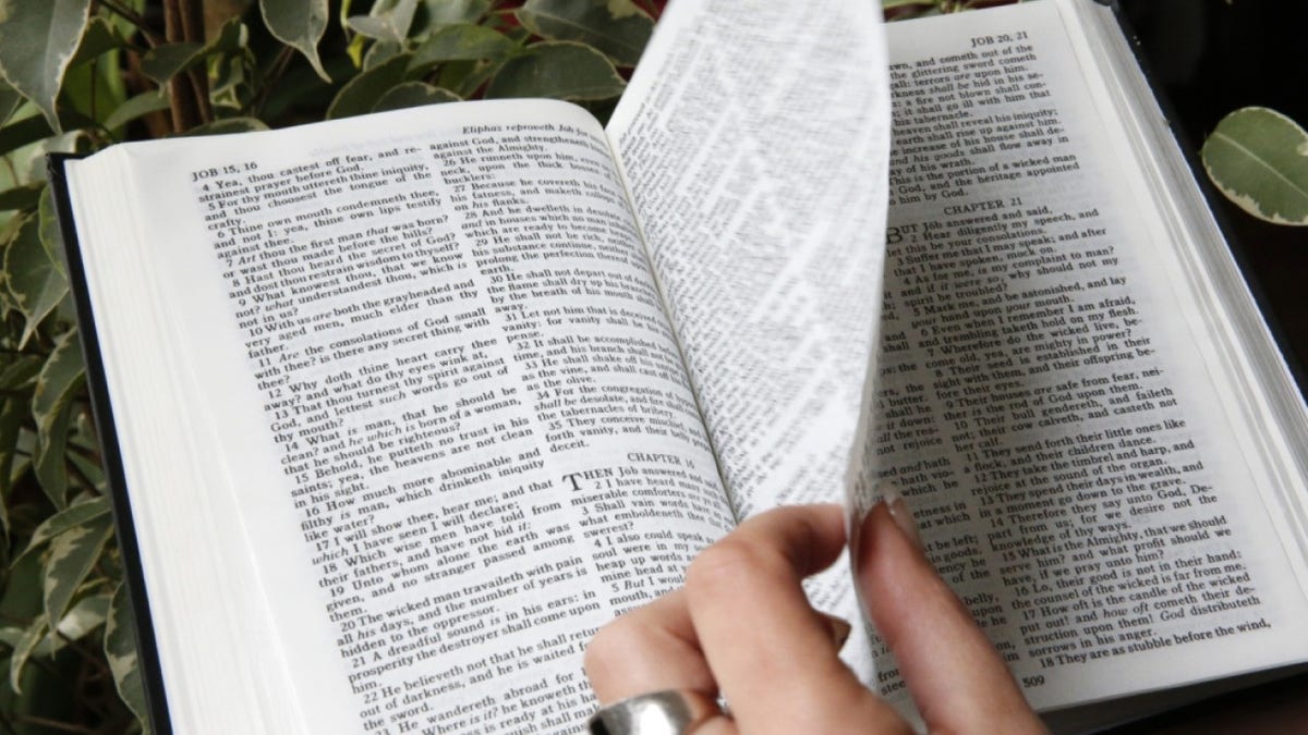 Reading the bible, The book of Esther. 