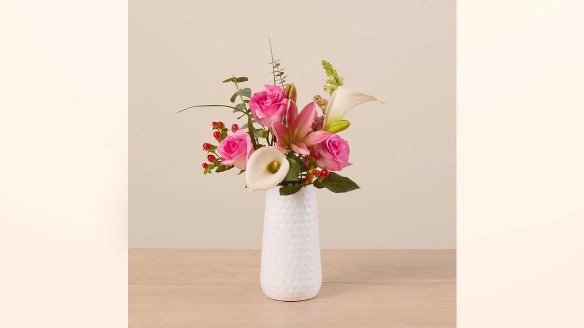 Flowers are always a hit, and this arrangement is reasonably priced.