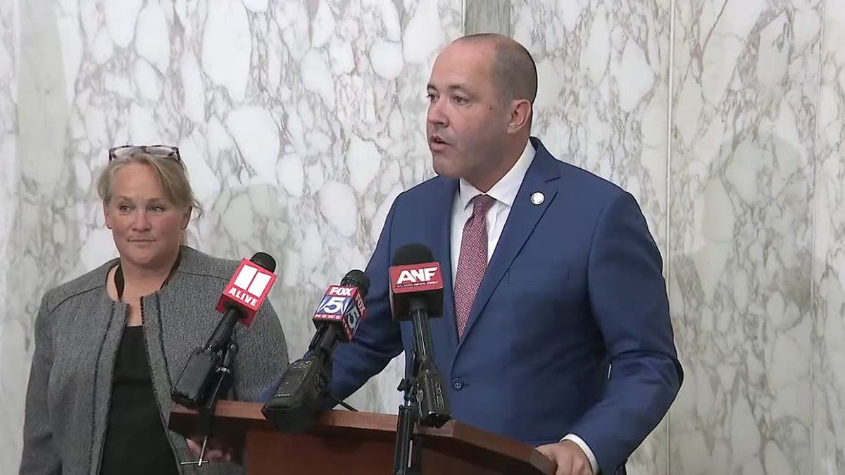 Georgia Attorney General Chris Carr news conference Antifa indictments