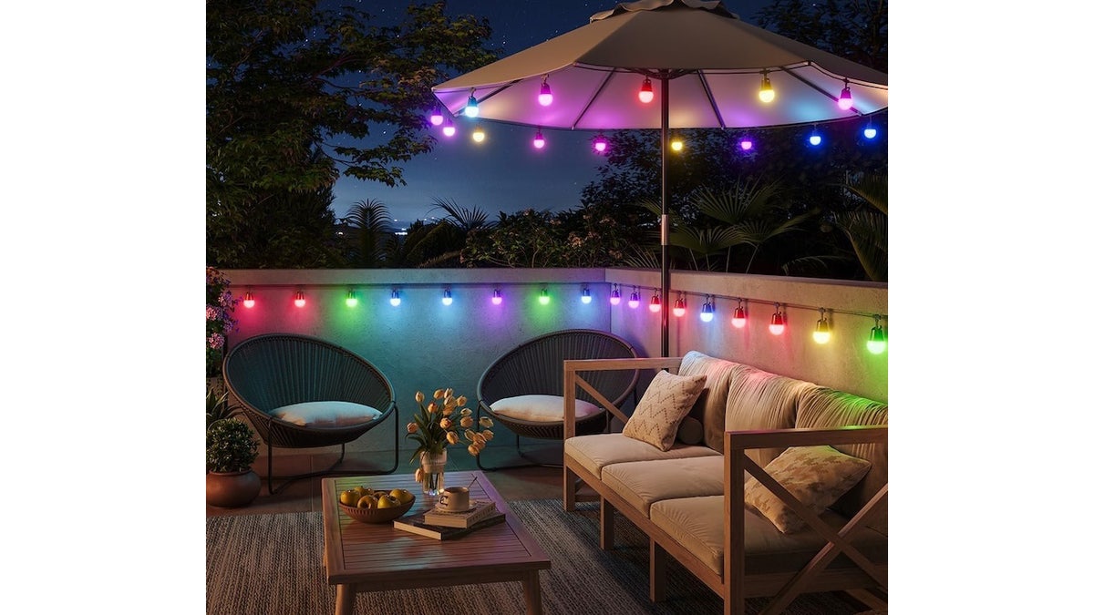 Control each bulb’s light color with the Govee app.