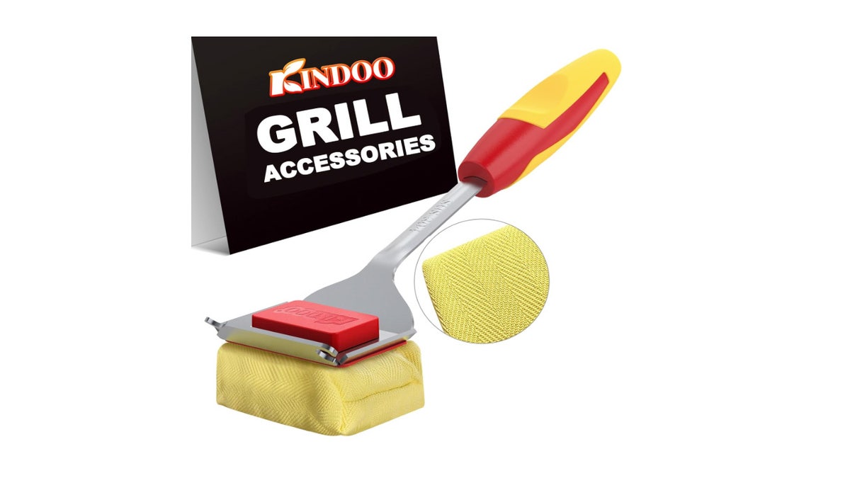 Don’t worry about bristles falling into your food with this steam-clean brush. 