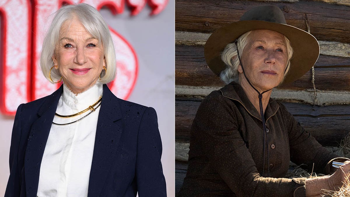 A split of Helen Mirren and Helen in 1923