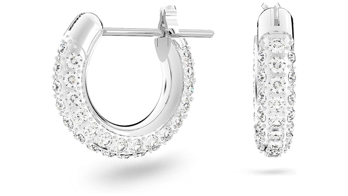 These small hoops deliver a bright shimmer.