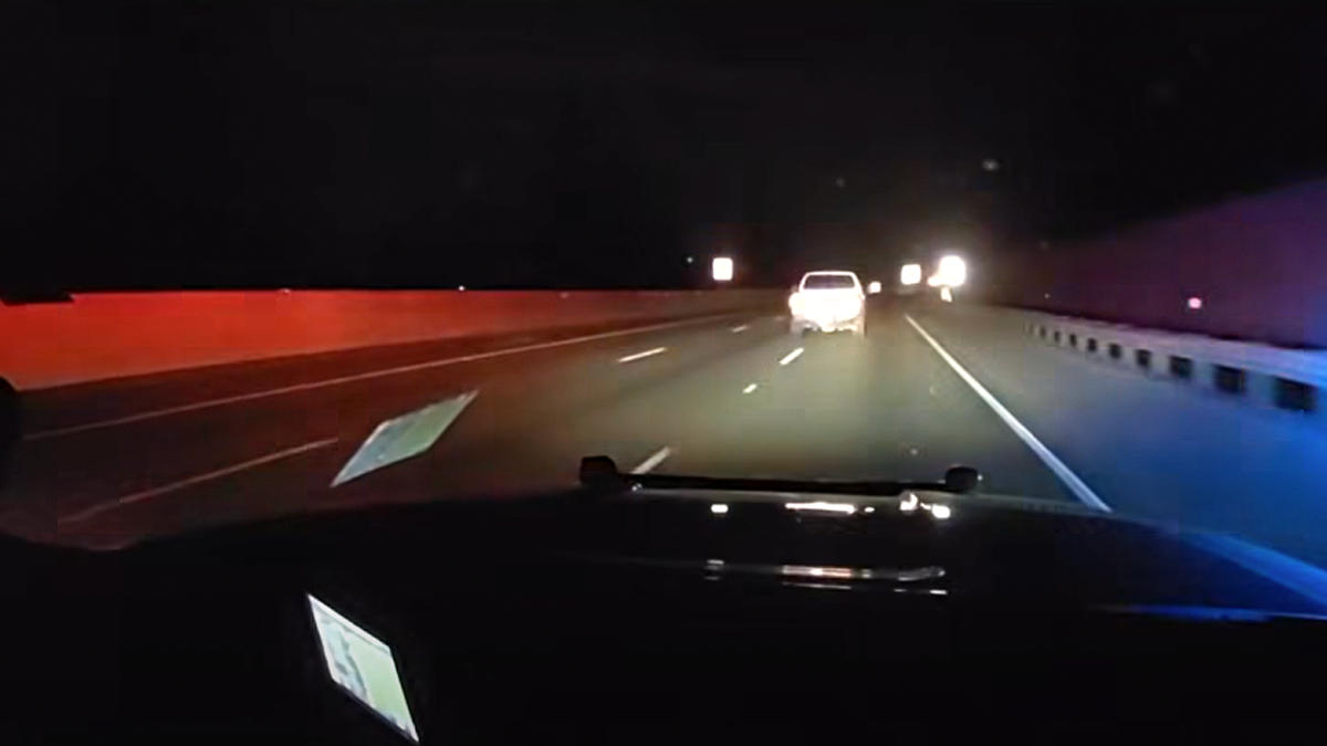 Stolen vehicle leads deputies on high speed chase along Interstate 5 at night