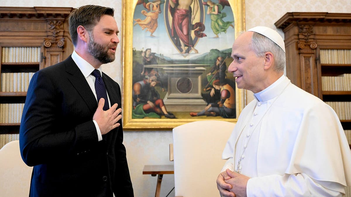 Pope Leo XIV met with Vice President JD Vance at the Vatican.