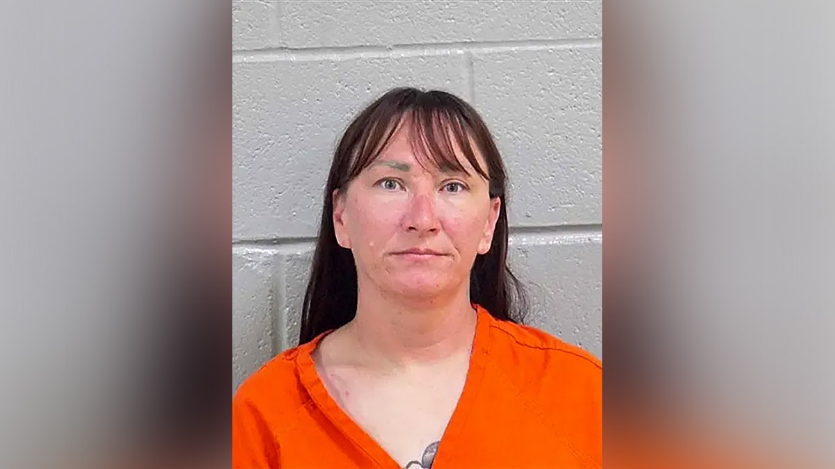 Photo of Jessica McClure Morales after her arrest in Midland County, Texas, for domestic violence assault.