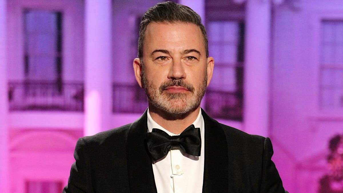 Jimmy Kimmel standing on stage during Jimmy Kimmel Live! show