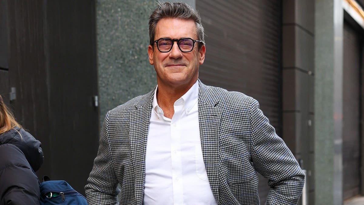 Jon Hamm out in New York City in February 2026.