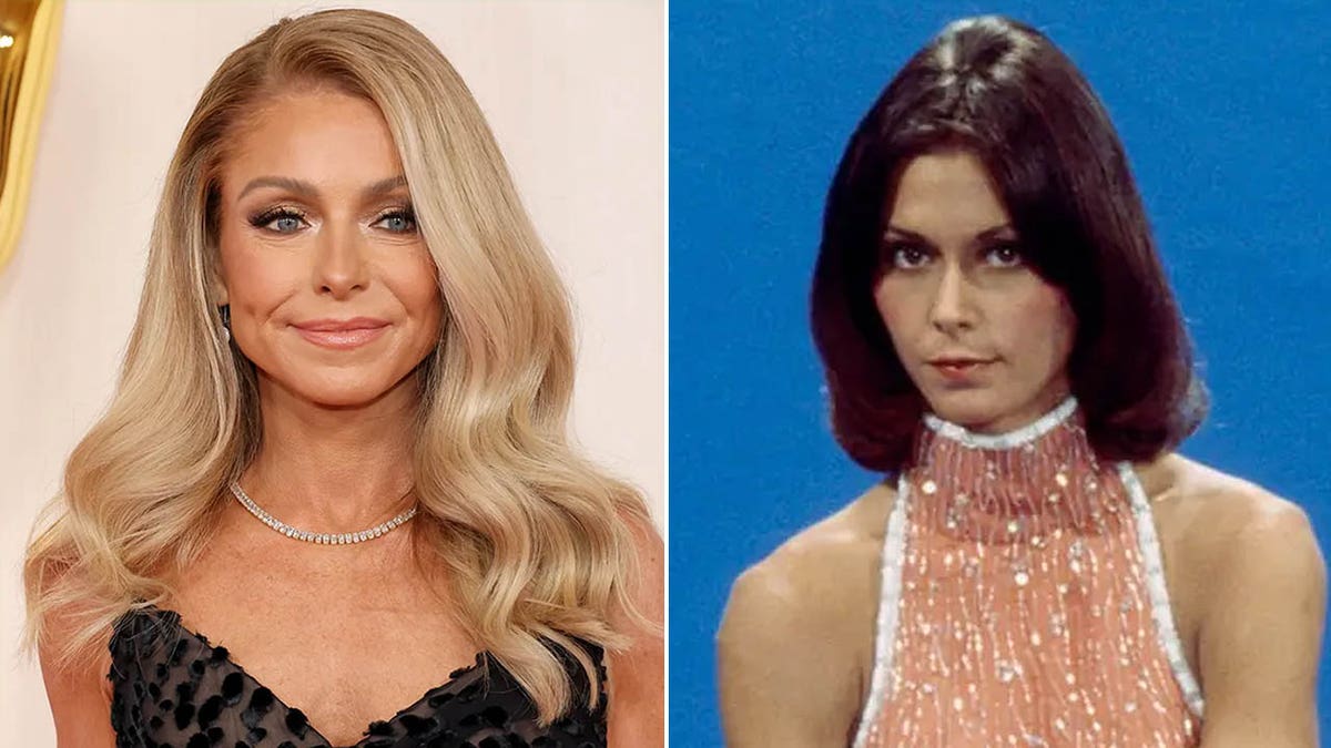 A split image of Kelly Ripa and Kate Jackson