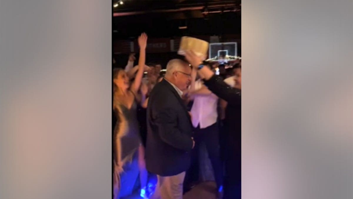 Kirk Moore being crowned