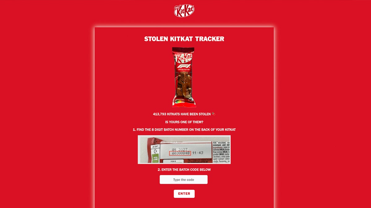 Stolen KitKat tracker