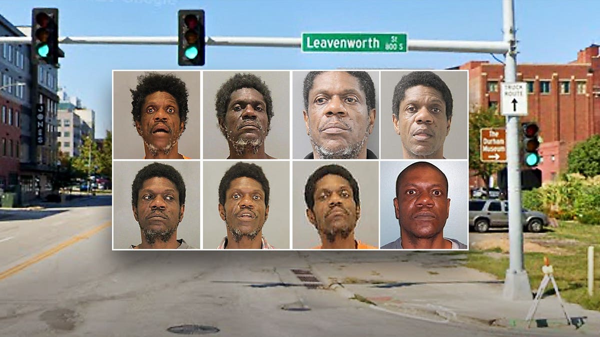 Historial Scott de Lavern Scott , que muestra sus detenciones como reincidente en Omaha, Nebraska