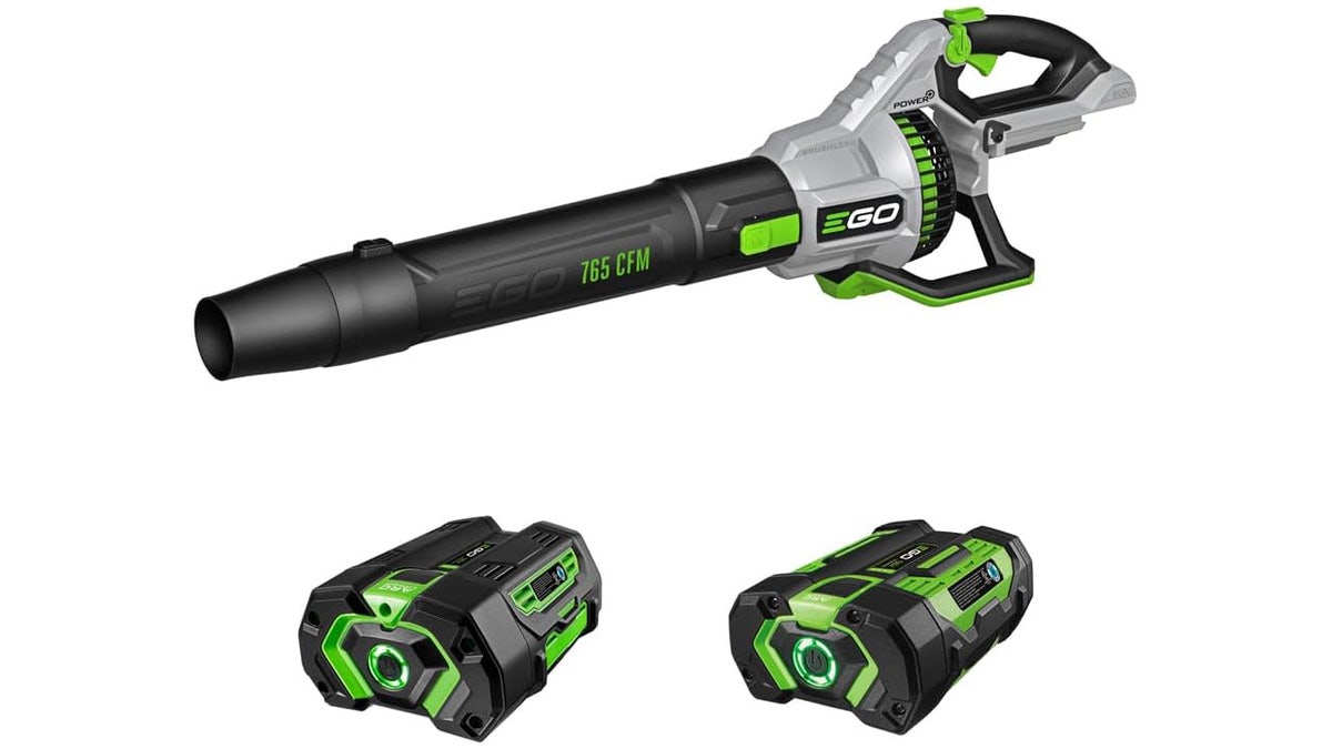 Blow leaves for up to 90 minutes on a full battery.