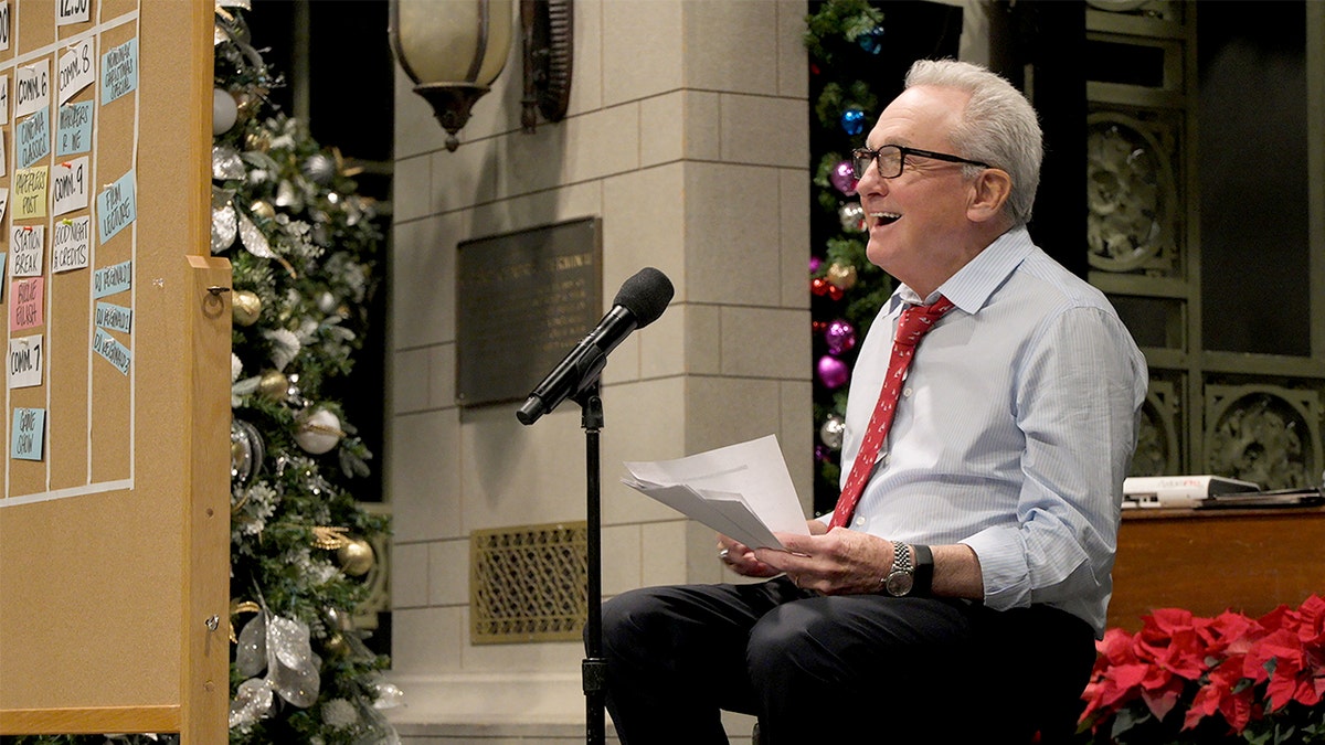 Lorne Michaels on SNL set