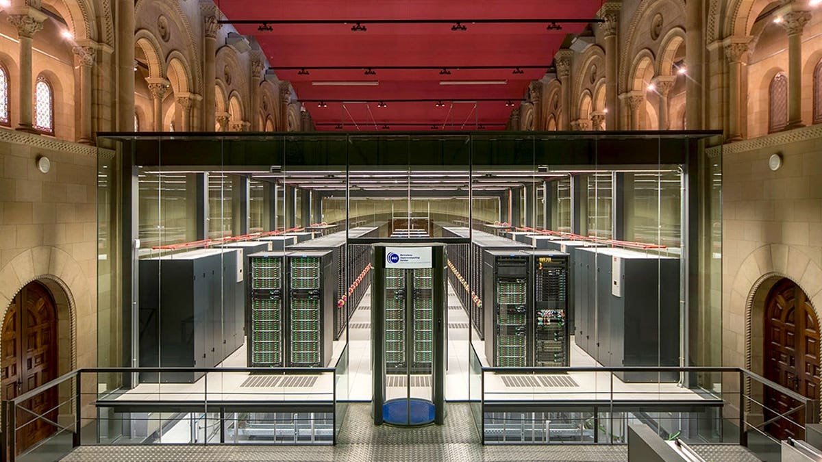 A supercomputer in a room