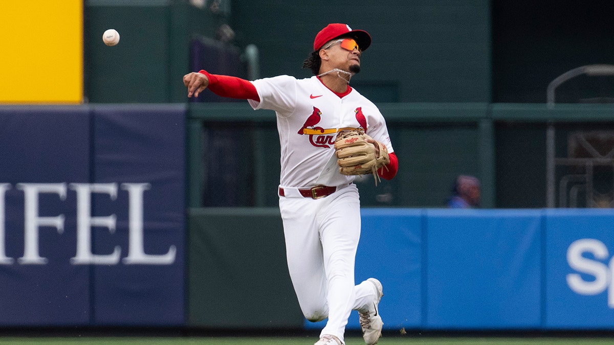 Masyn Winn throws the ball