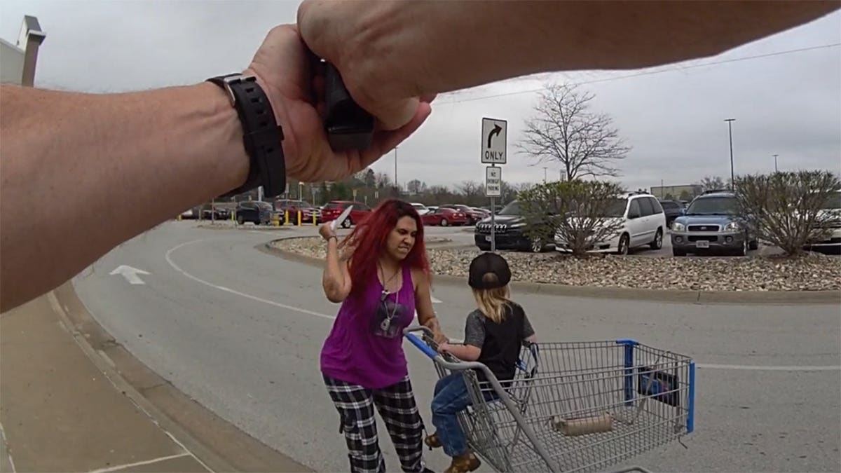 Noemi Guzman standing in a Walmart parking lot in Omaha Nebraska