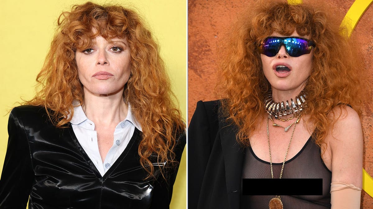 Natasha Lyonne poses on the red carpet at two separate premiere events, one in New York City and one in Hollywood.