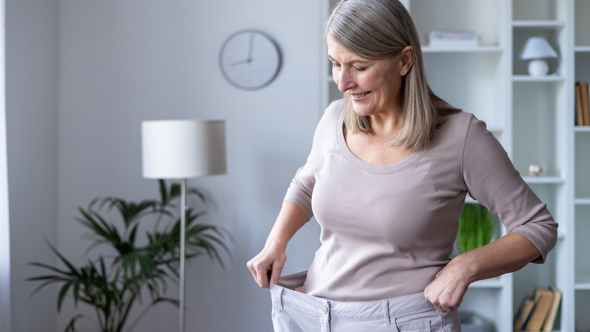 Woman after weight loss