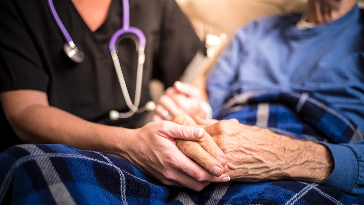 Older woman receiving care