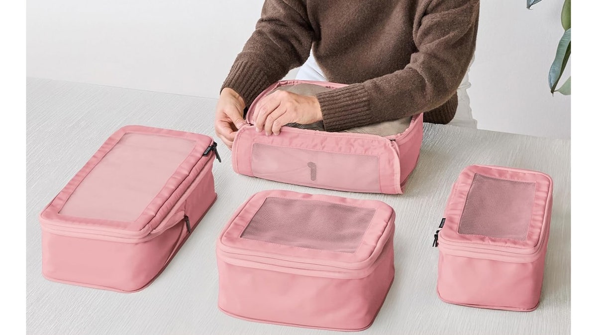 Add more room to your suitcase with compression packing cubes.