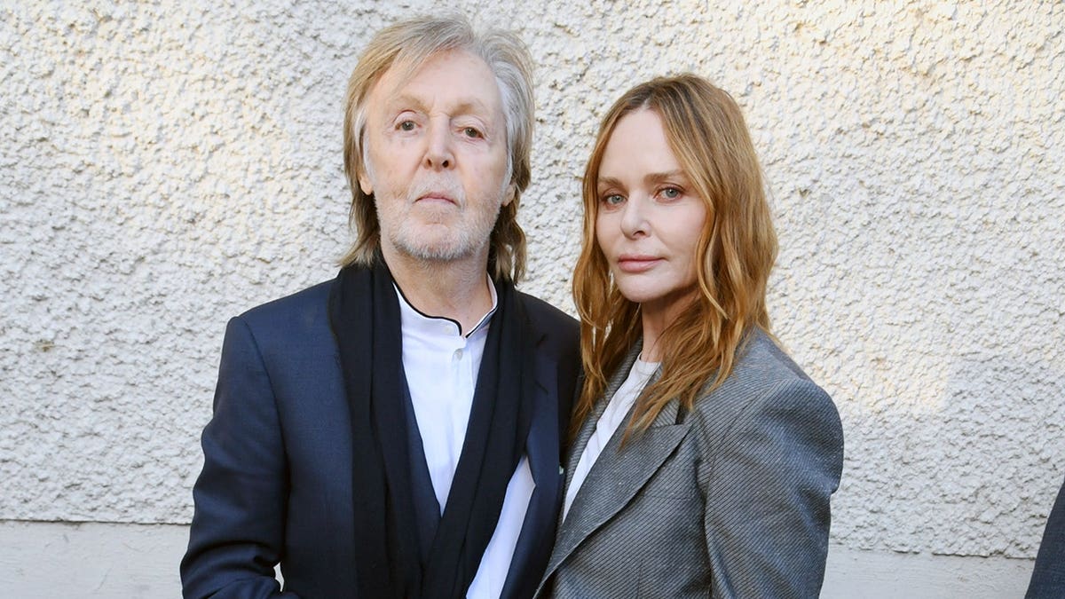 Paul and Stella McCartney at the Stella McCartney WI26 Show during Paris Fashion Week in March 2026