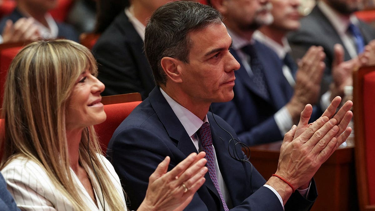 Pedro Sanchez and his wife Begona Gomez