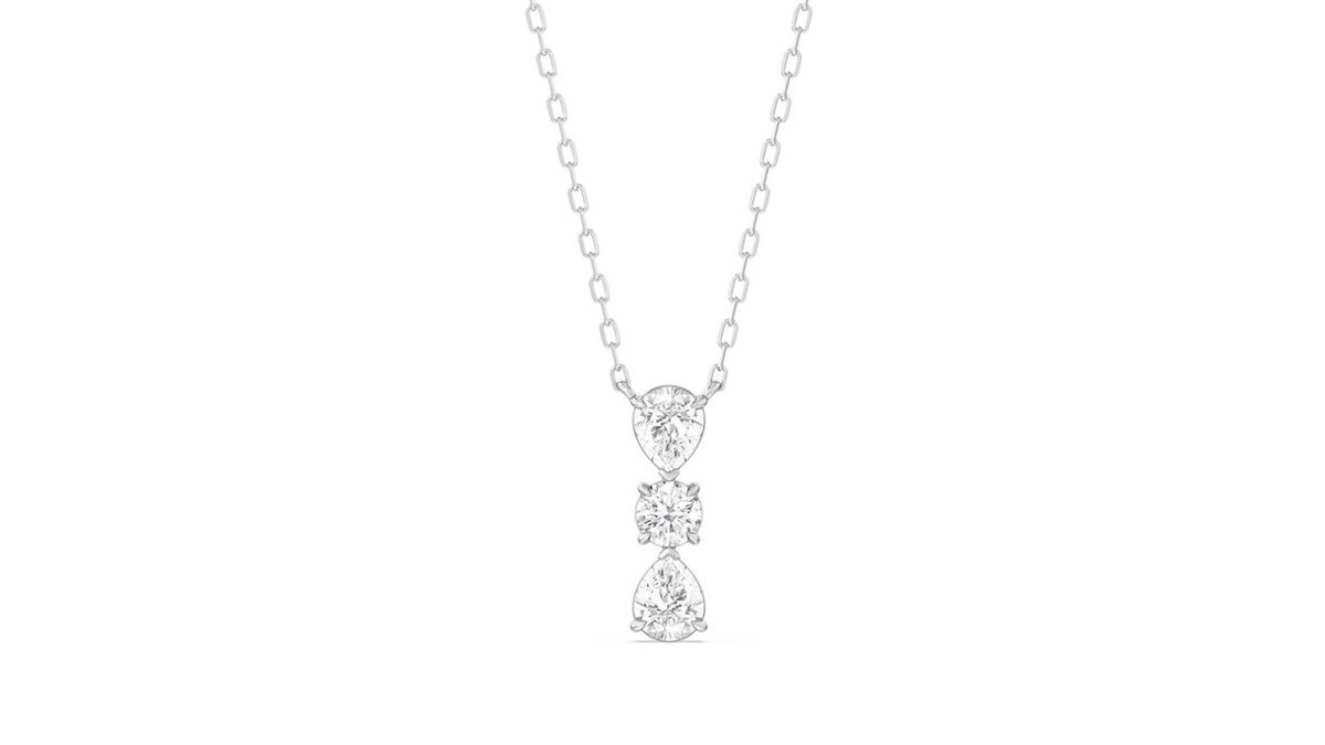 Switch out the diamonds on this necklace for other gems. 