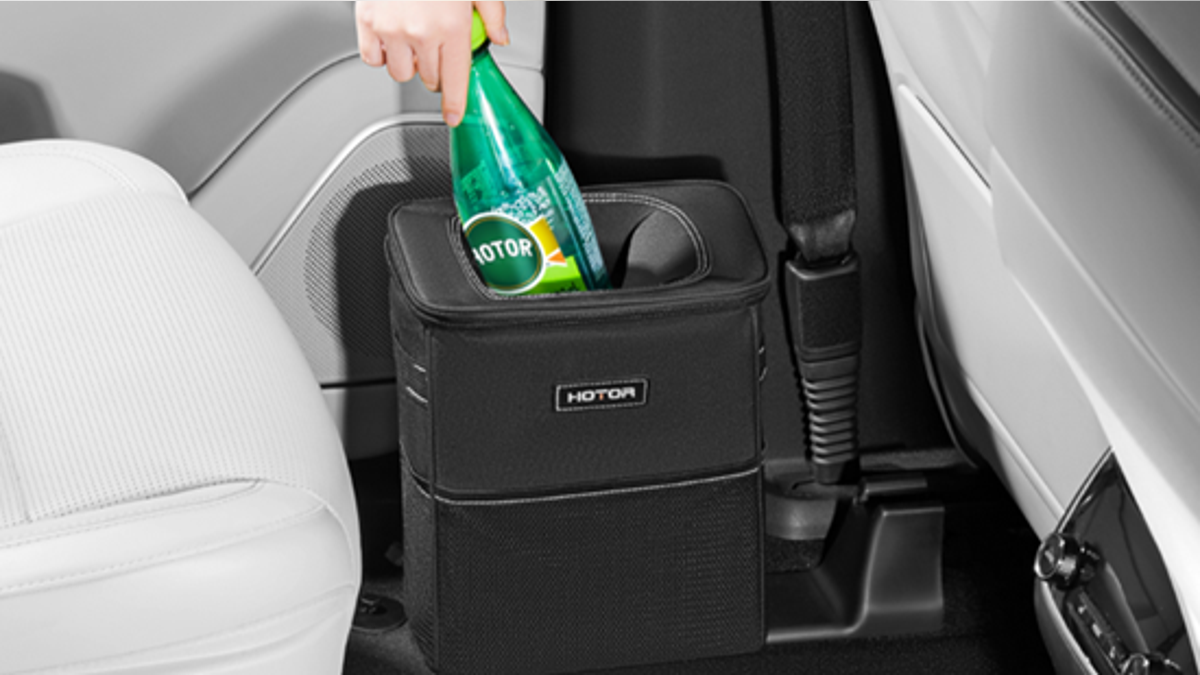Your car stays cleaner when you carry a trash can in your car.