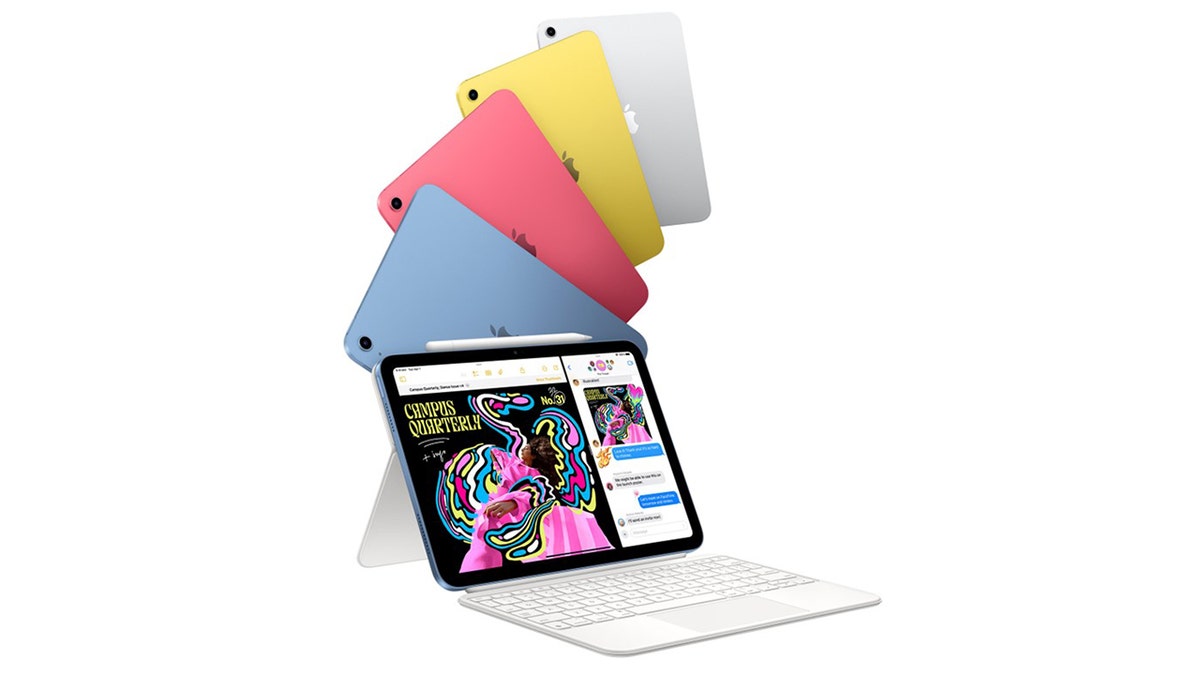 This iPad transforms into a laptop when you add a smart keyboard.