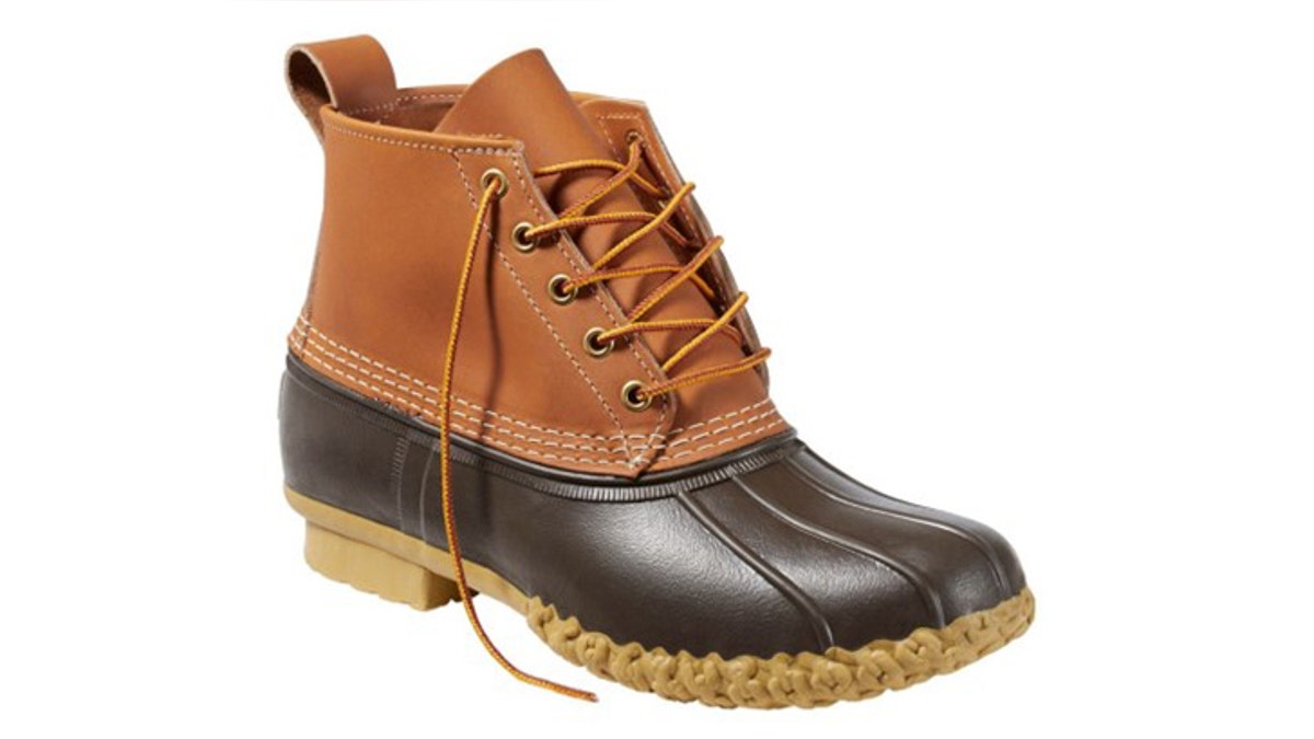 Bean boots shed mud and wick away water. 