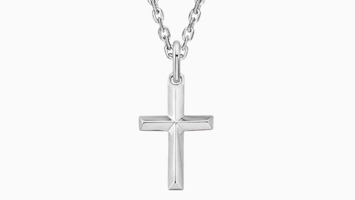 Get this solid silver cross to show your faith. 
