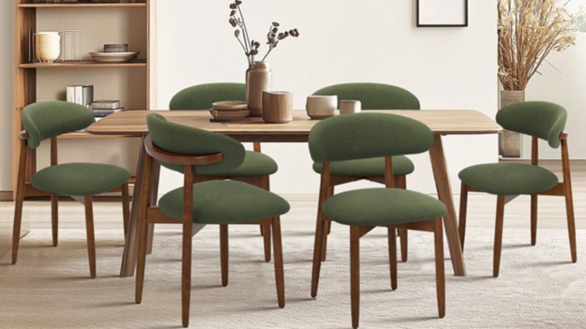 These beautiful chairs have a modern flair.