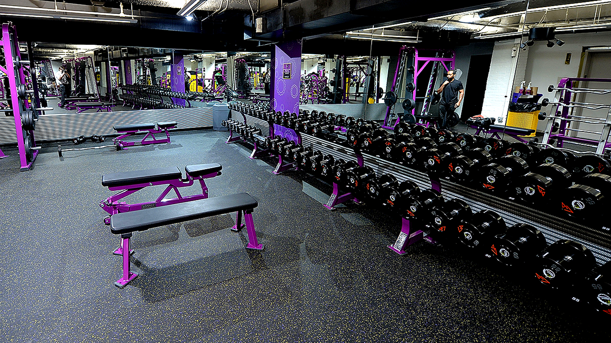 Planet Fitness weight area