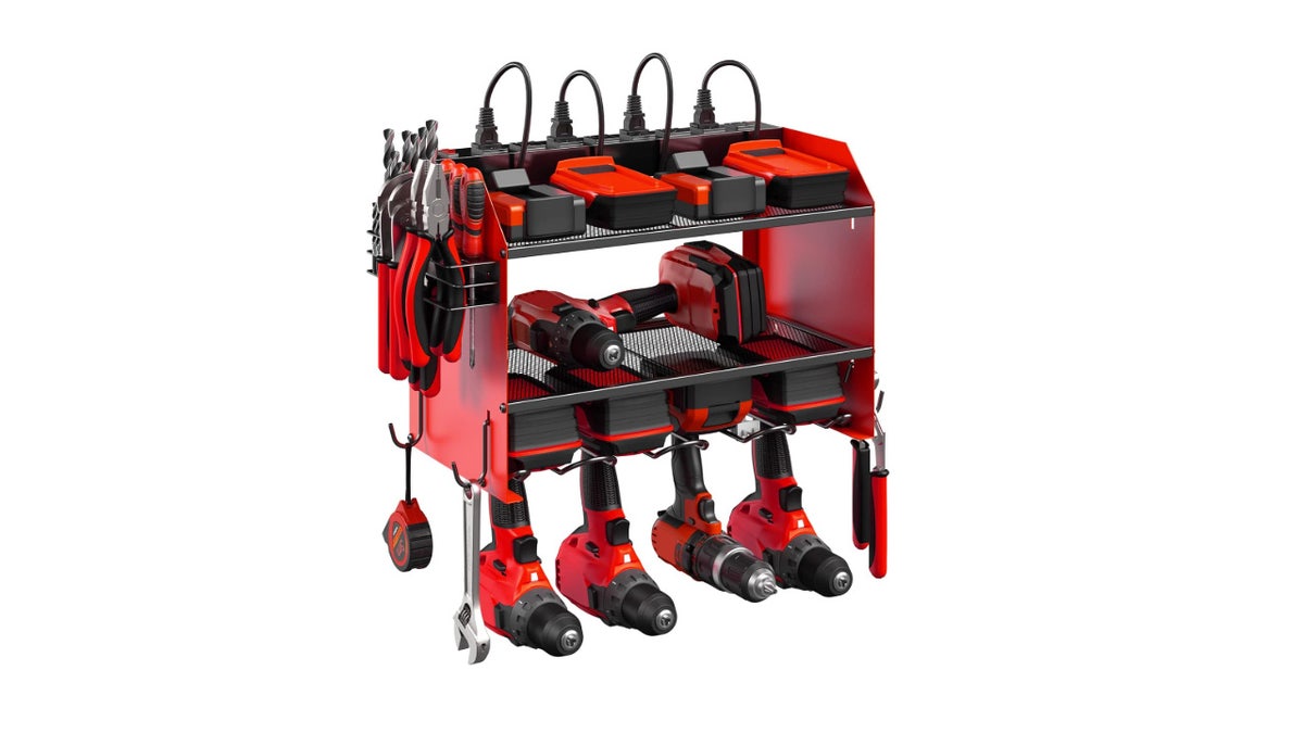 Evite danos às suas ferramentas elétricas caras ao colocá-las neste rack. 