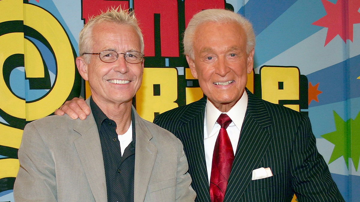Price is Right host Bob Barker with producer Roger Dobkowitz