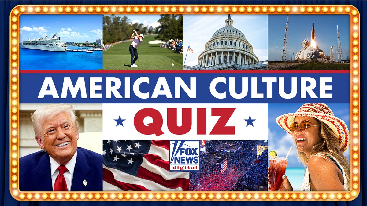 American Culture Quiz, with variety of images displayed in grid