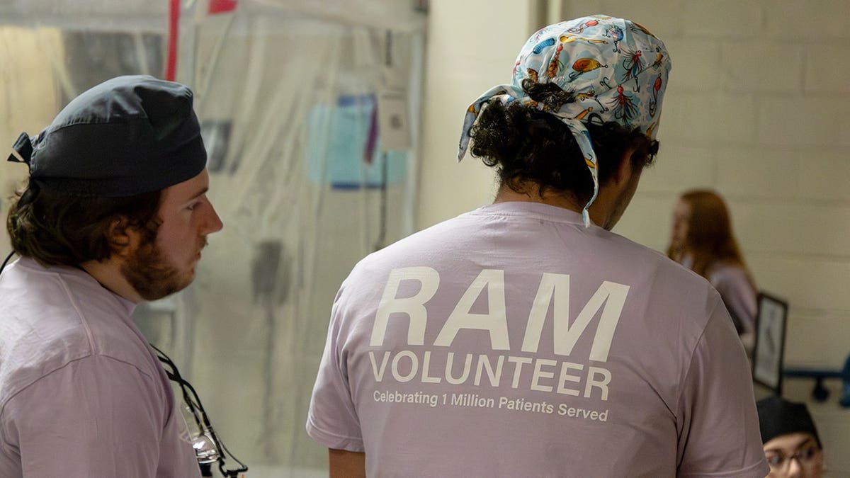 RAM volunteers at clinic