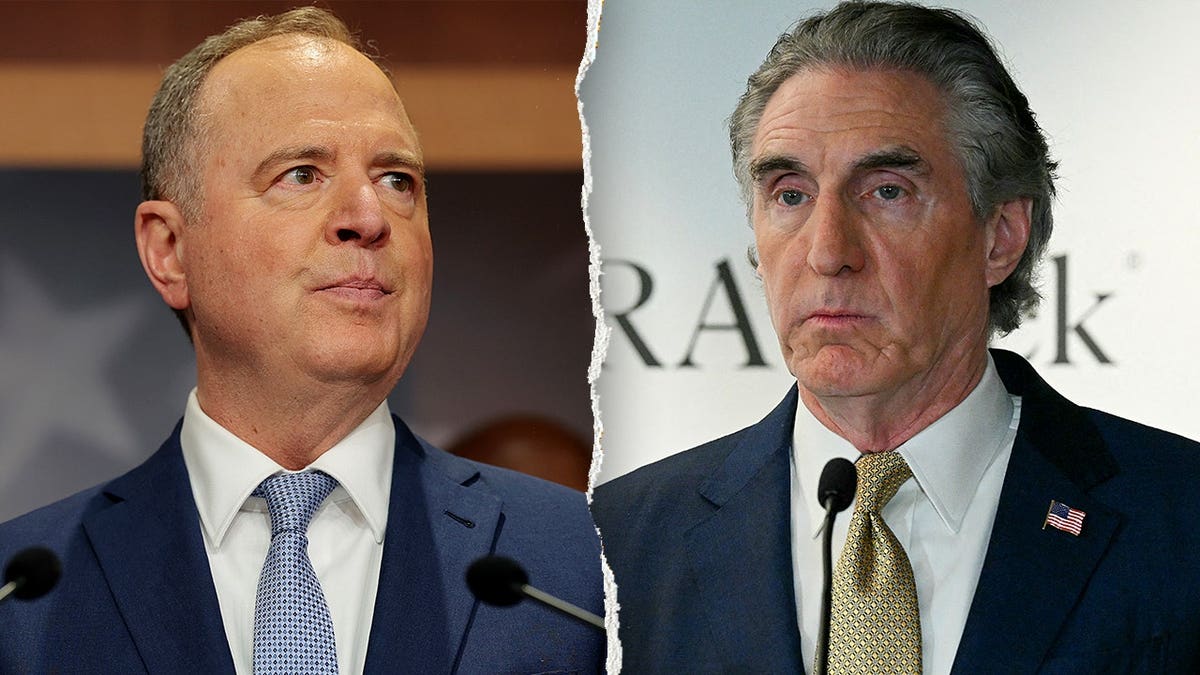 Adam Schiff with Doug Burgum together