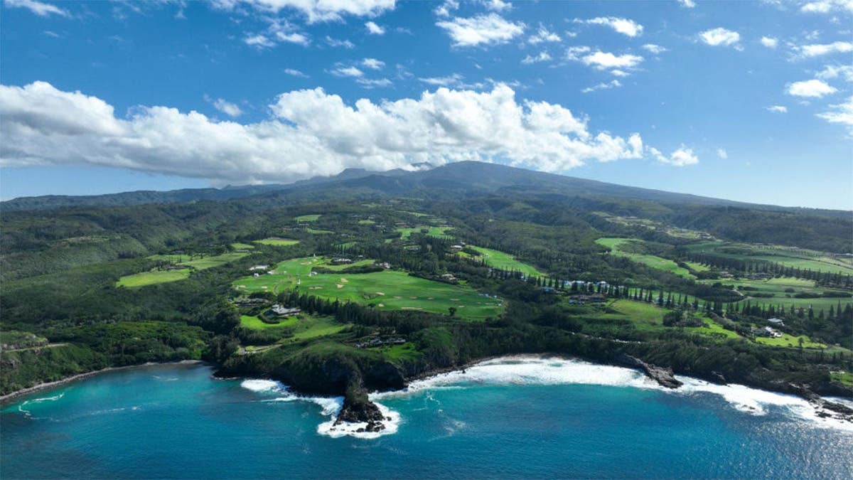 aerial view of The Plantation Course at Kapalua