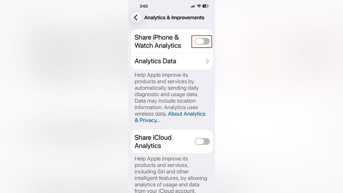 Smartphone screen showing settings to opt out of AI data collection in apps