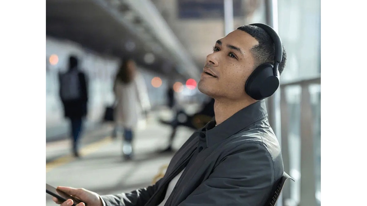 Block out noise with these comfortable over-ear headphones.