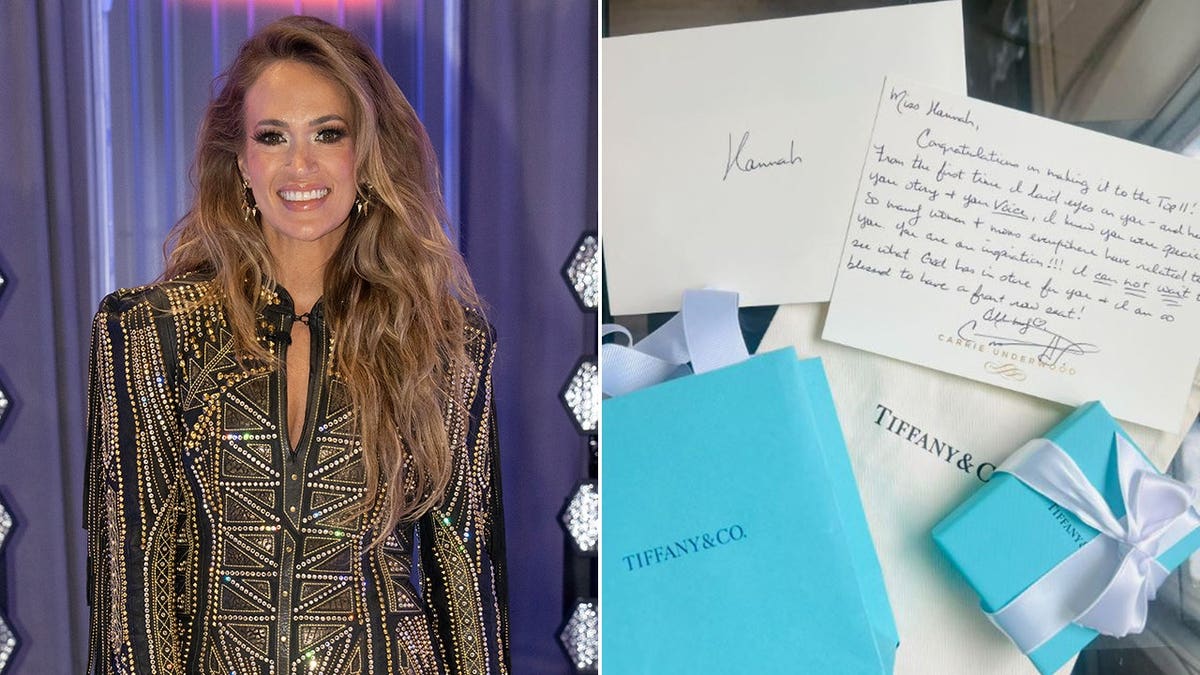 Carrie Underwood surprises ‘American Idol’ contestant with Tiffany jewelry and handwritten note