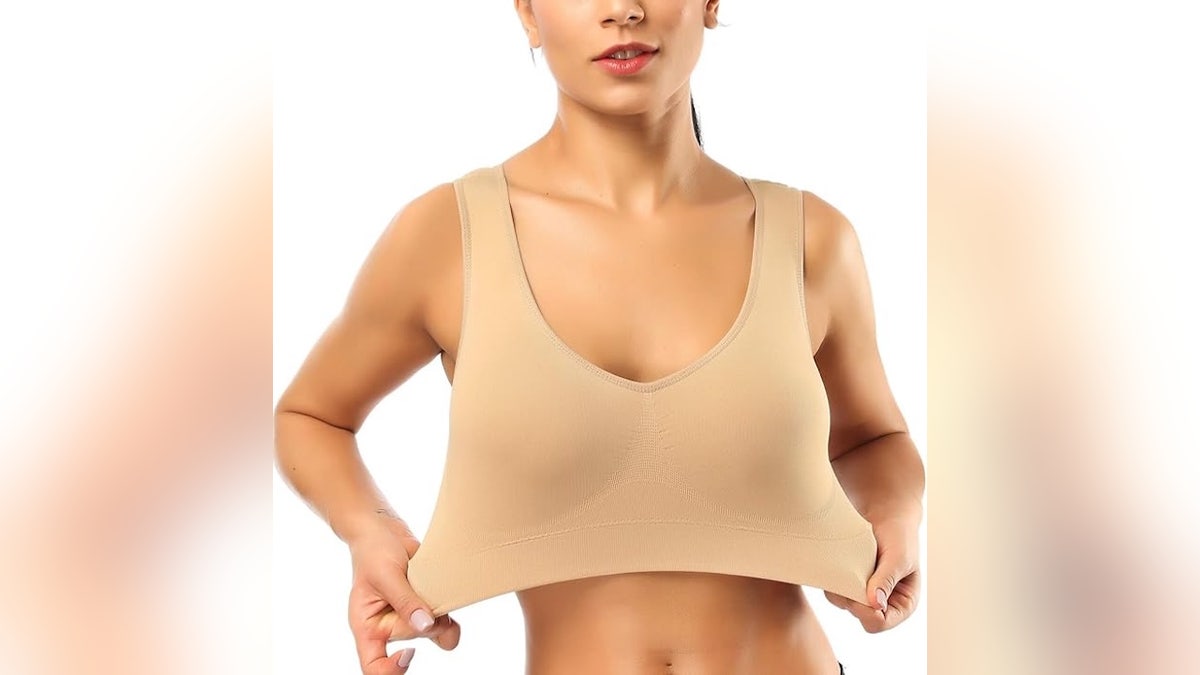 This bra has soft, seamless support with no pinching or digging.